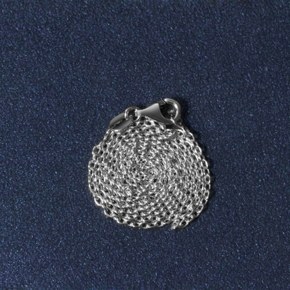 14k White Gold Oval Cable Link Chain (1.50 mm)