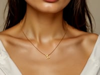 14K Yellow Gold Capricorn Necklace