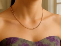 14k Rose Gold Round Cable Link Chain (1.50 mm)